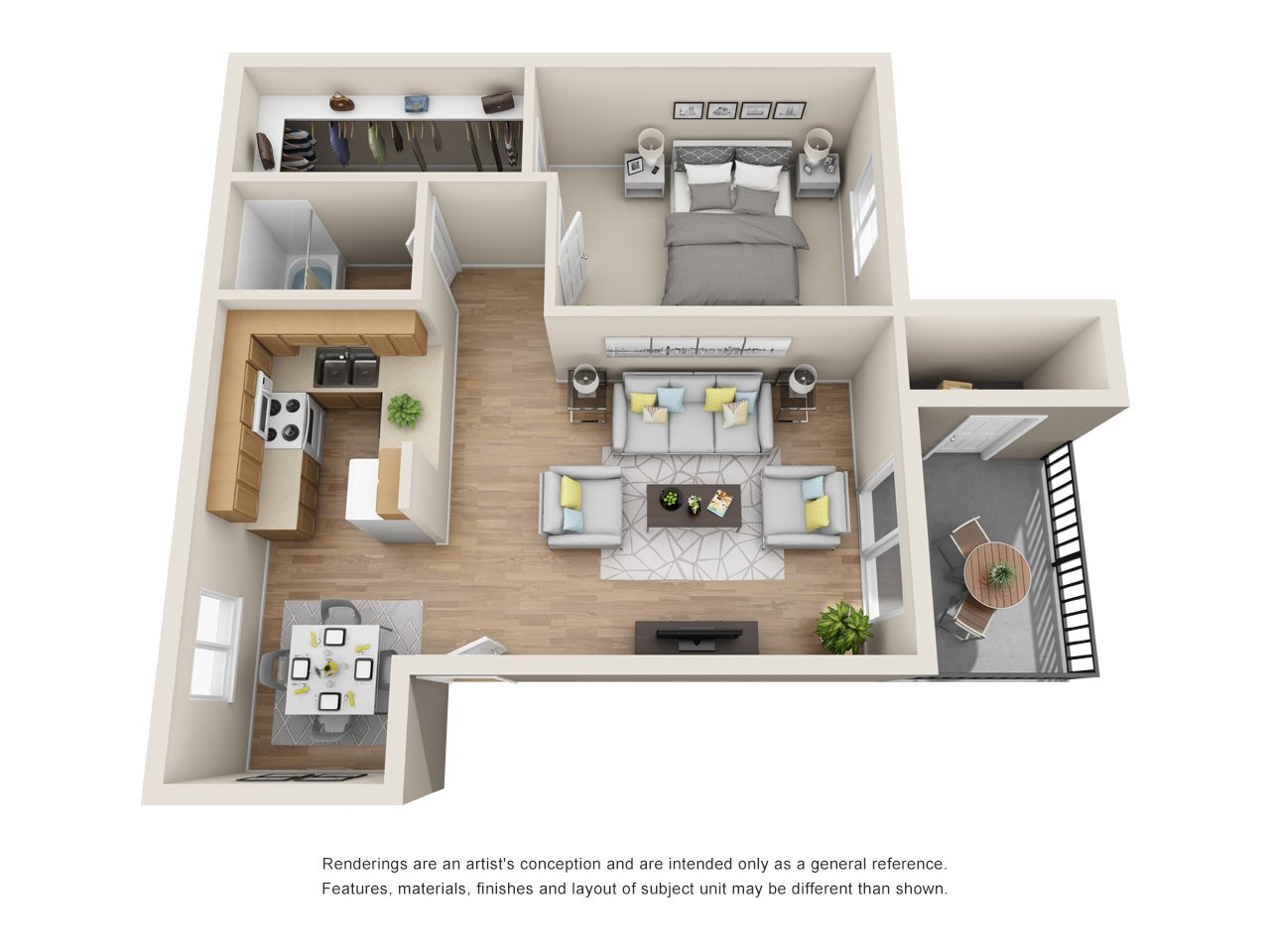 1 Bed 1 Bath A 1 Bed 1 Bath A